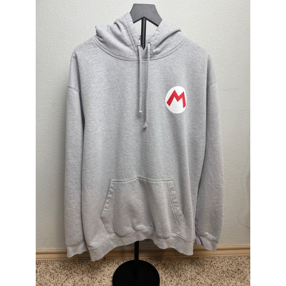 Universal Studios Super Nintendo World Mario Hoodie Gray XL 51505-3-0225